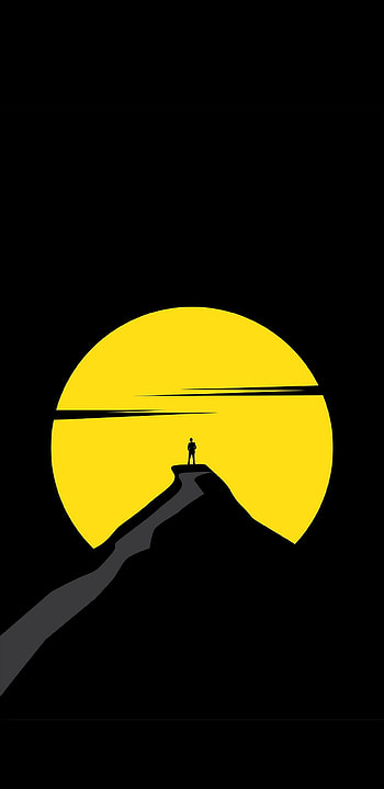 Amoled Backgrounds, yellow amoled HD phone wallpaper