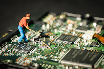 : electronic engineering, technology, electronics, electronic device, electrical network, motherboard, CPU, microcontroller, personal computer hardware 4608x3072, electronics engineering HD wallpaper