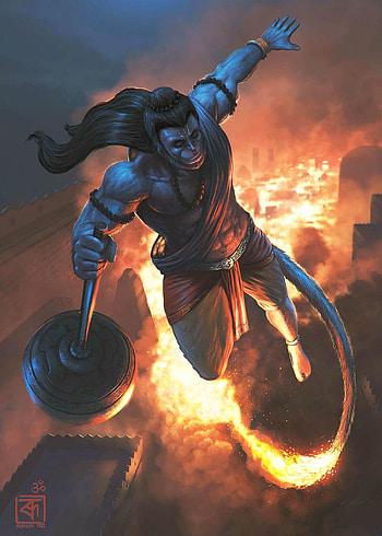 Flying Full Size Hanuman Ji For , hanuman ji body HD phone wallpaper
