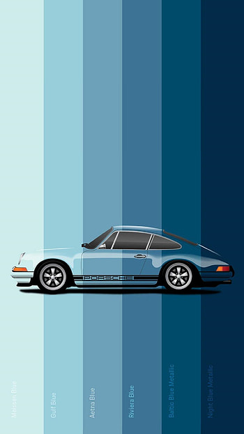Blue Porsche Samsung Galaxy Note, porsche HD phone wallpaper