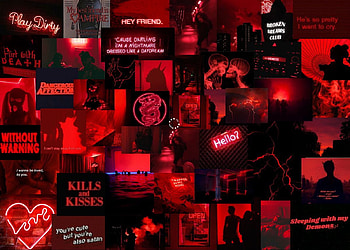 Dark Red Aesthetic Computer, aesthetic pc red HD wallpaper