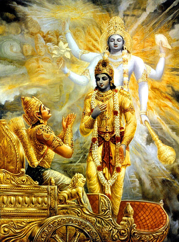 pol/, lord krishna and arjuna HD phone wallpaper