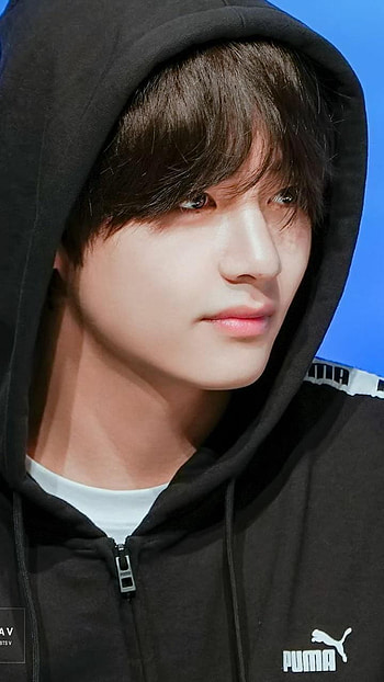 Cute BTS v on Dog, bts v black hair HD phone wallpaper