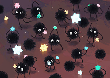 Spirited Away Soot, soot sprites HD wallpaper