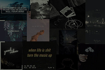 Dark aesthetic laptop, aesthetic black laptop HD wallpaper