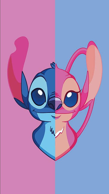 Cute Stitch And Angel / Disney stitch lilo stitch cute stitch cute disney cute stitch tumblr stitch drawing stitch character stitch and angel., pink stitch HD phone wallpaper