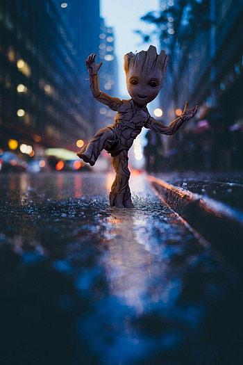 Little Groot, small groot HD phone wallpaper
