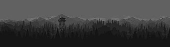 Greyscale Firewatch [5120x1440] in 2020, 5120x1440 HD wallpaper