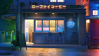 Lo, lofi coffee HD wallpaper