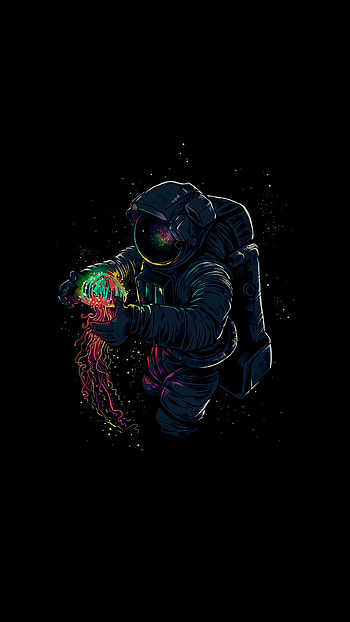 AMOLED Astronaut, astronaut HD phone wallpaper