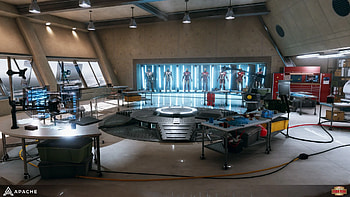 Tony's Lab, iron man lab HD wallpaper