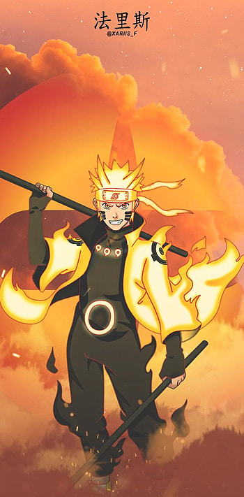 Naruto Uzumaki by xariis_f, naruto fire HD phone wallpaper
