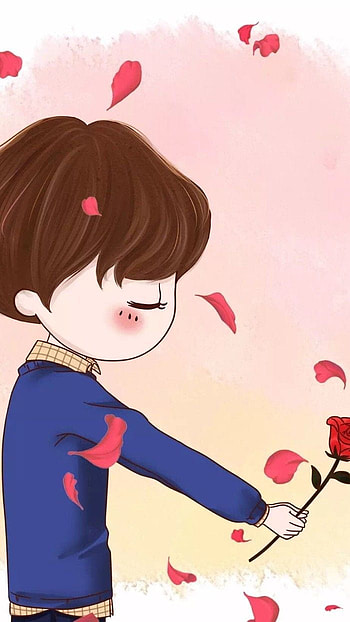 Cartoon Couple on Dog, cute matching HD phone wallpaper