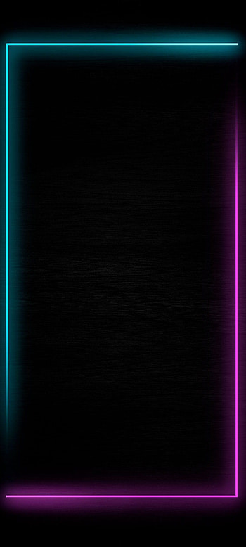 Border Neon Edge Black, neon border HD phone wallpaper