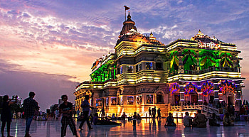 Prem Mandir Vrindavan HD wallpaper