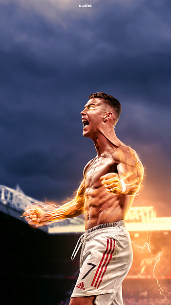 Kaleemz, cristiano ronaldo six pack HD phone wallpaper