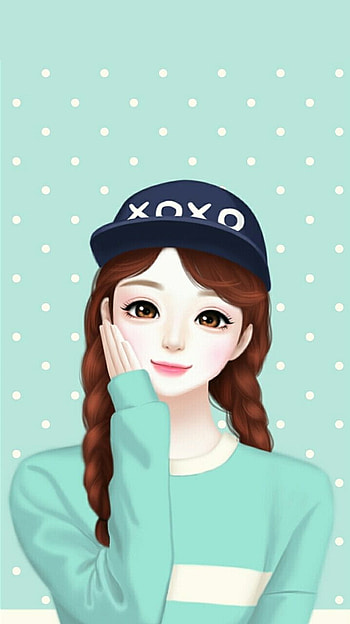 art, art girl, background, beautiful girl, beauty, cartoon, cute, lovely girl HD phone wallpaper