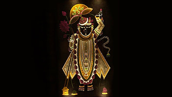 Lord Shrinathji Black Backgrounds HD wallpaper