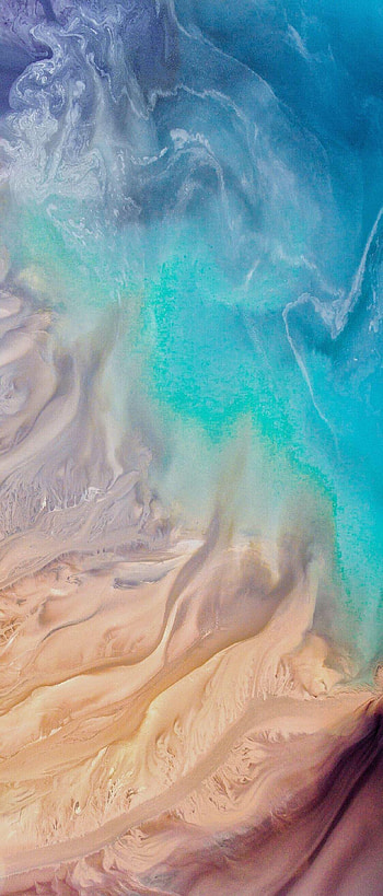 iOS 11, X, Aqua, blue, Water, beach, wave, ocean, apple, ios HD phone wallpaper