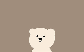 Kawaii Bear Laptop, aesthetic bear cute pc HD wallpaper