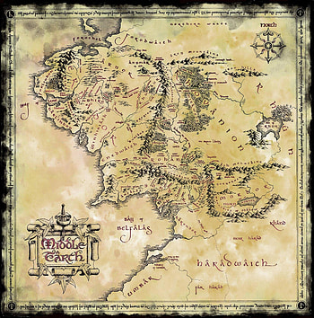 middle earth map HD phone wallpaper