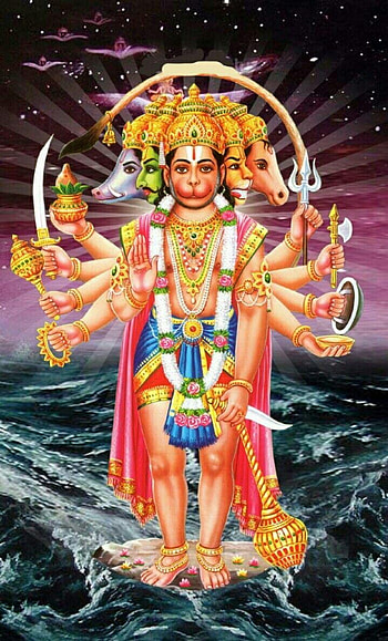Panchmukhi Hanuman Ji, lord hanuman HD phone wallpaper
