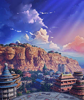hidden leaf village konoha, konoha village HD phone wallpaper