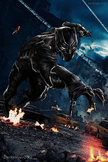 Black Panther, black panther marvel HD phone wallpaper