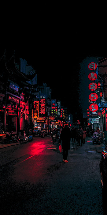 Cyberpunk, amoled, dark, vertical, amoled dark HD phone wallpaper