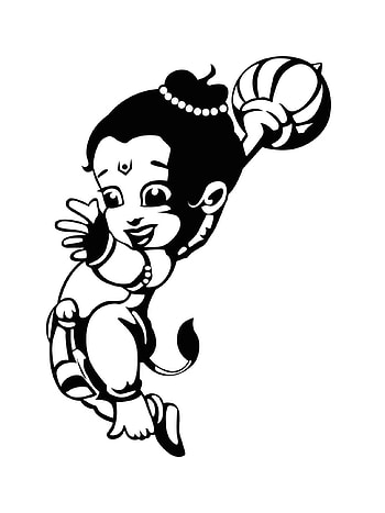 Bal Hanuman, hanuman sketch HD phone wallpaper
