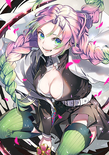 Demon Slayer and the Love Pillar Kanroji Matsuri [Artist, mitsuri kanroji kimetsu no yaiba HD phone wallpaper