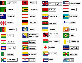 world flags and names, country flags HD wallpaper