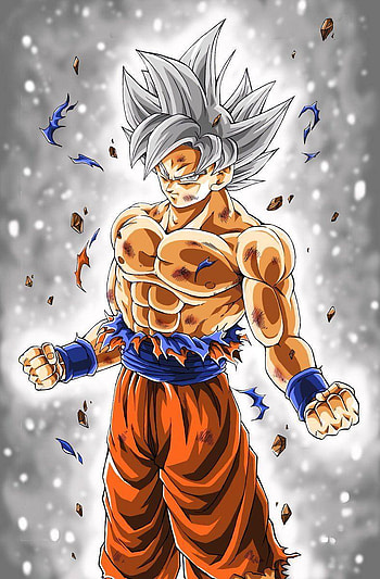 Son Goku Ultra Instinct Mastered: Super Saiyan Silver, mastered ultra instinct goku HD phone wallpaper