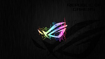 ASUS ROG Neon Logo, asus rog logo HD wallpaper