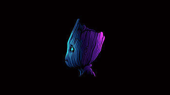 1366x768 Baby Groot Minimalist 1366x768 Resolution , Minimalist , and Backgrounds HD wallpaper