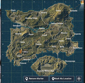 PUBG Map, erangel map HD wallpaper