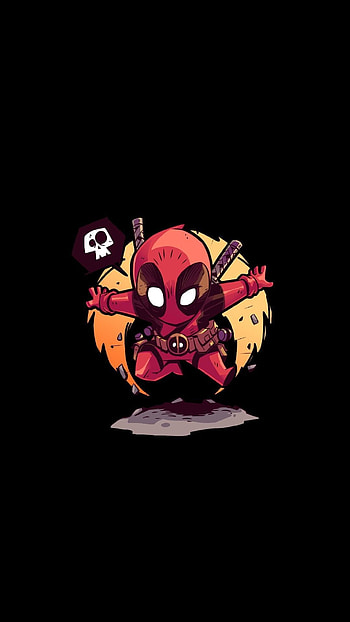 deadpool amoled HD phone wallpaper