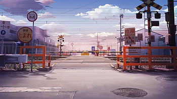 Anime City Street Backgrounds posted by Ryan Cunningham, anime streets HD wallpaper