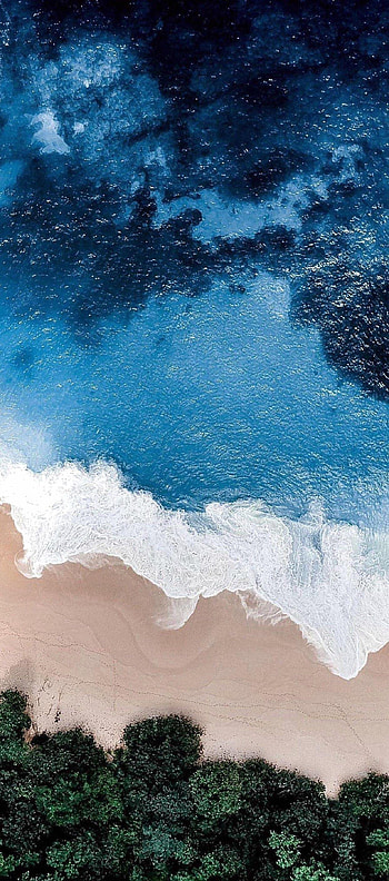 X nature beach ocean blue, x HD phone wallpaper