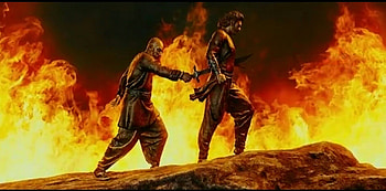Katappa stabbing bahubali, kattappa HD wallpaper