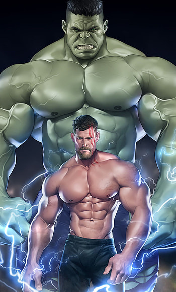 1280x2120 Muscular Thor , thor body HD phone wallpaper
