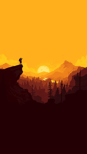 Minimalist Mountain , minimal mountain HD phone wallpaper