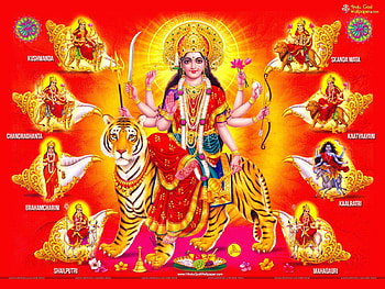 Nav Durga, 3d god of hindu durga maa HD wallpaper
