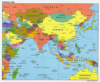 Asia Map, asian map HD wallpaper