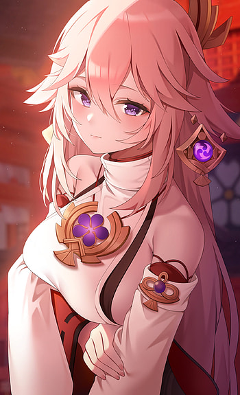 Yae Miko HD phone wallpaper