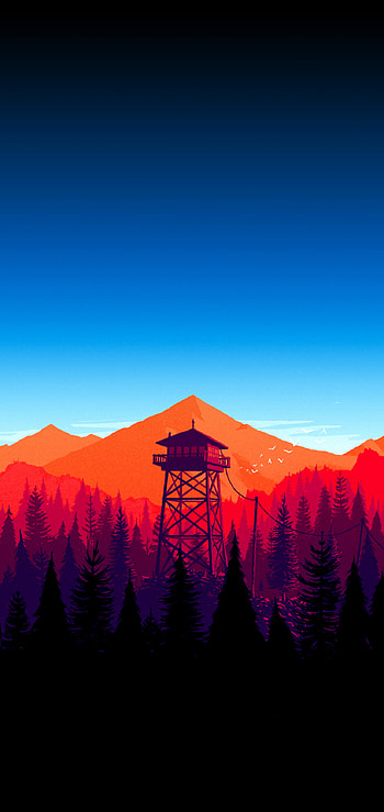 Set of perfectly aligned Firewatch AMOLED for, best amoled HD phone wallpaper