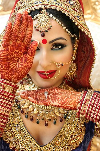 Indian Bridal Makeup HD phone wallpaper