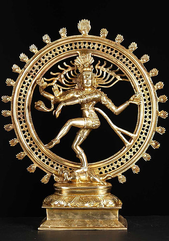 View the Golden Brass Nataraja Statue 22 HD phone wallpaper
