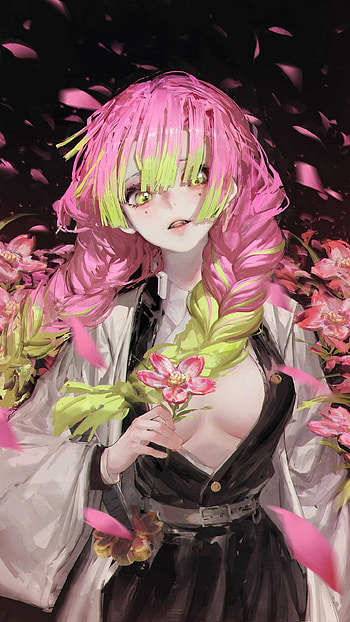Mitsuri Kanroji HD phone wallpaper