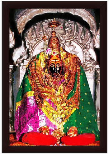Braj Art Gallery Tulja Bhavani MATA Framed Size 13.5X19.5 Inches : Amazon.in: Home & Kitchen HD phone wallpaper
